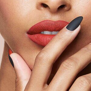❤ NEW Matte Black CAVIAR ALMOND Reusable Pop-On Manicures® by Static Nails